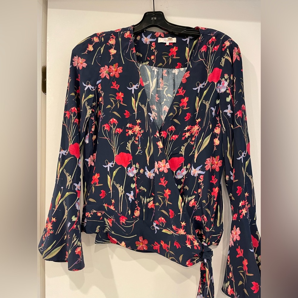 Parker floral wrap top